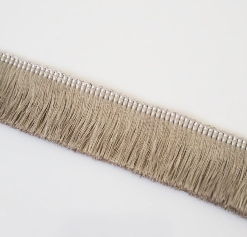 THICK SILKY Brush Fringe Tassel Trim Craft Upholstery Retro Tape Lace PART 4 38. mist