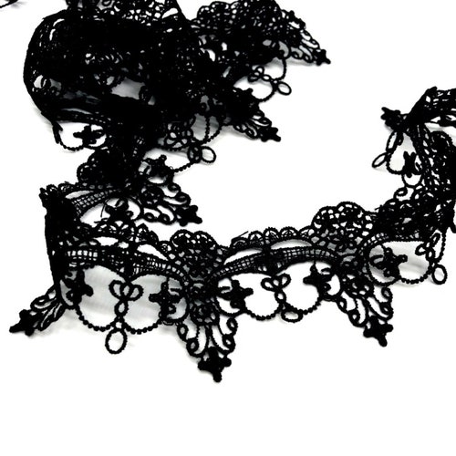 Gothic Art Deco Fine Delicate Embroidered LACE TRIM Sewing - Etsy