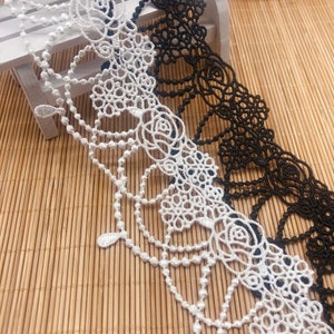 Gothic Art Deco Fine Delicate LACE TRIM Sewing Ribbon Craft Dress C35