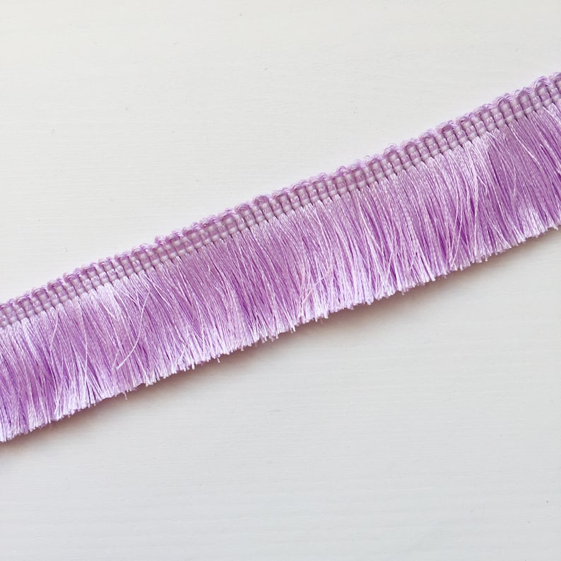 THICK SILKY Brush Fringe Tassel Trim Craft Upholstery Retro Etsy