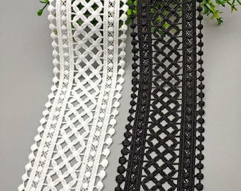 Crocheted Lace Fabric Trim Dress Clothes Sewing Edging Trimming Craft Embroidery