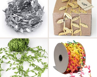Guirnalda de hojas de parra verde artificial de 5 m, cinta para la cabeza con flores, manualidades para el hogar