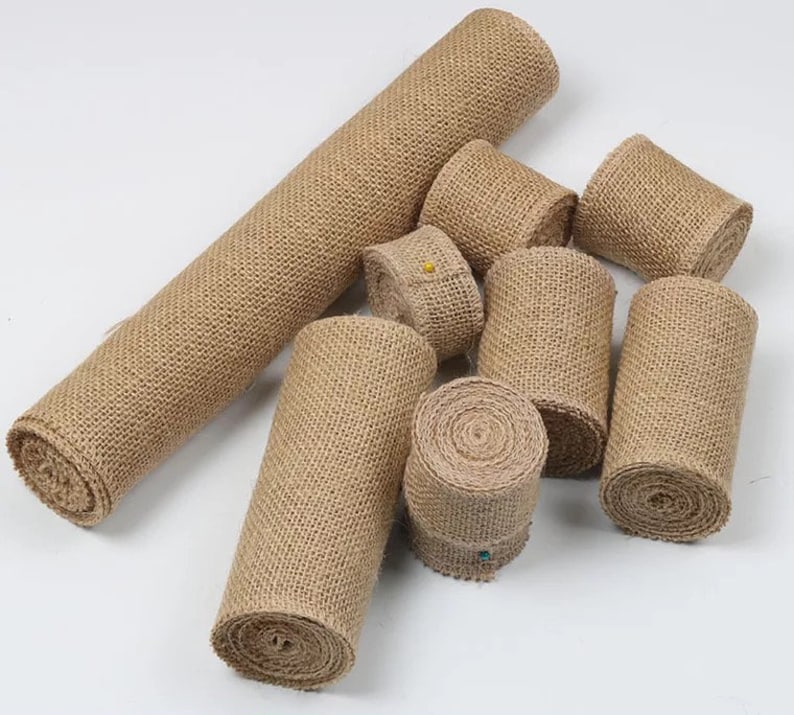 5M Natural HESSIAN Ribbon Jute Burlap Rustic Chic Wedding - Etsy UK