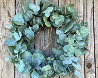 Fresh eucalyptus wreath Spring wreath Fresh door wreath Communion wreath Mother's Day gift Wedding wreath