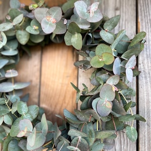 Fresh eucalyptus wreath Spring wreath Fresh door wreath Communion wreath Mother's Day gift Wedding wreath image 4