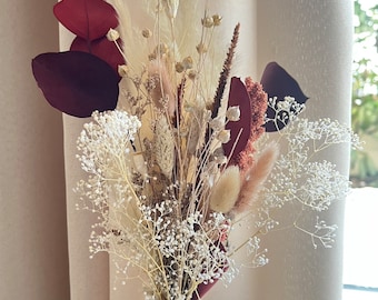 Dried flower bouquet, dried flower decoration | Bohemian | Nature | Cream | white eucalyptus