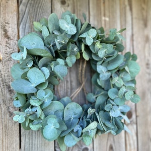 Fresh eucalyptus wreath Spring wreath Fresh door wreath Communion wreath Mother's Day gift Wedding wreath image 3