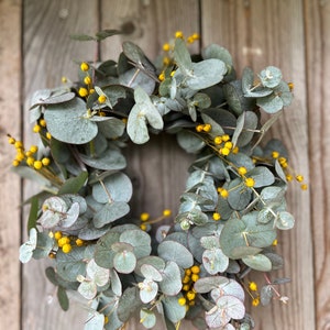 fresh eucalyptus wreath spring wreath fresh door wreath communion wreath Mother's Day gift