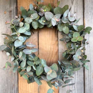 Fresh eucalyptus wreath Spring wreath Fresh door wreath Communion wreath Mother's Day gift Wedding wreath image 5