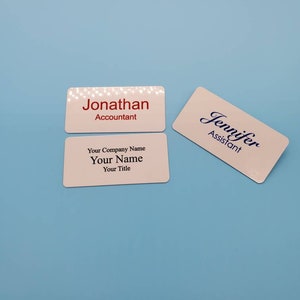 Customizable Name Badge