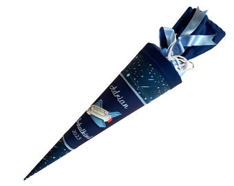 Schultüte passend zum step by step Schulranzen Star Shuttle Elio, Weltall, Astronaut, Spaceshuttle  (Werbung wegen Markennennung), 70 cm