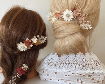 PINK SANGRIA Flower Pins - Baby Shower Flower crown - Rustic Clip - Wedding Flower Clip - Wedding Hair Piece - Bridesmaids Hens Bride