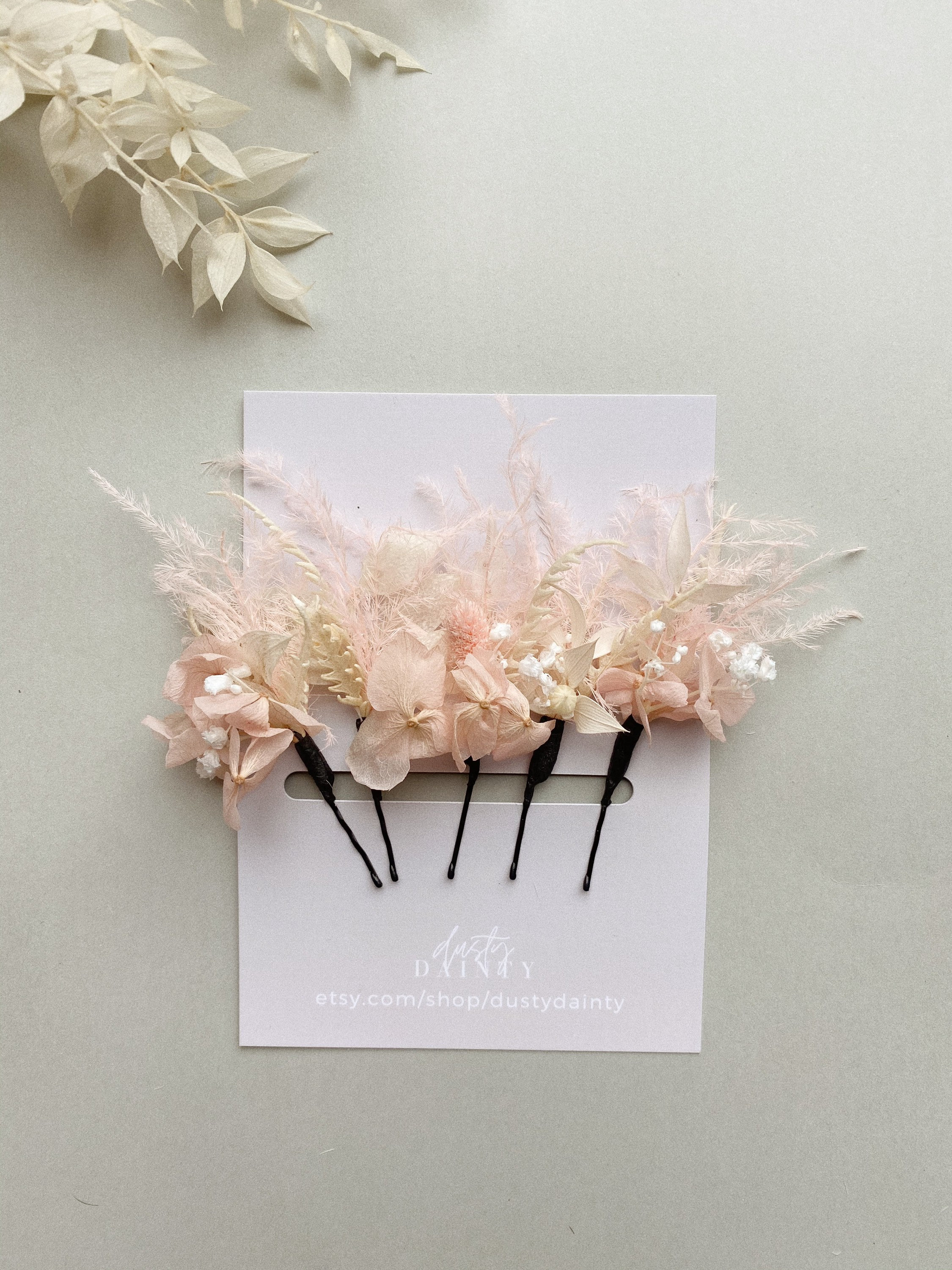 FEATHER PINK Flower Pins Baby Shower Flower Crown Rustic Etsy