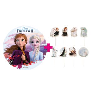 Set of 2 Frozen Cake Toppers + Cake Topper Birthday