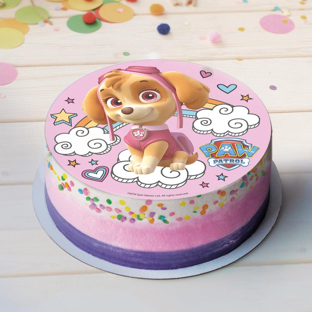 Buy Skye Paw Patrol Cake Topper 20 Cm Ø Wafer Paper Birthday