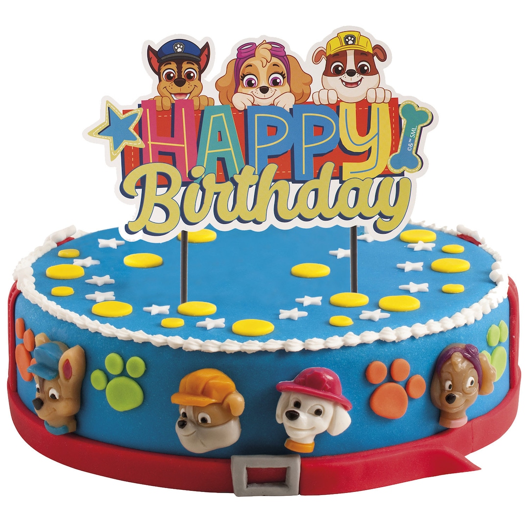 Cake Topper Paw Patrol Birthday