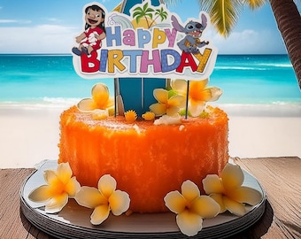 Cake Topper Stitch Birthday
