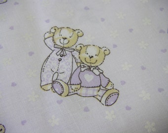 Children's fabric Bear lilac