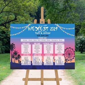 Personalised Wedfest Wedding Table Plan Wedding Table Plan Wedfest  Wedding Table Plan