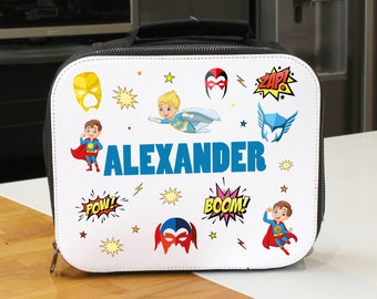 Superhero Personalised Lunch Bag