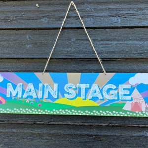 Festival Camp Style Festival Sign, Party Signs