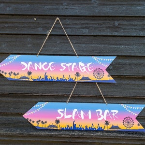 Coachella Style Festival Sign, Party Signs