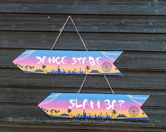 Coachella Style Festival Sign, Party Signs