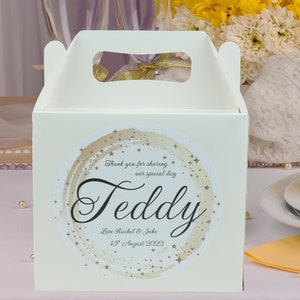 Children's Wedding Activity Box Children's Activity Box Personalised Wedding box with Gold Sparkle Design