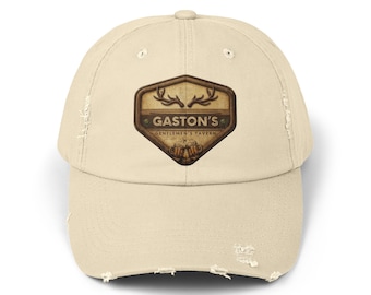 Disney Hat: Beauty and the Beast Gastons Tavern - Unisex Distressed Cap