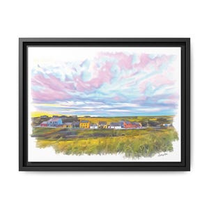 Ireland Doolin, Co Clare (b) - Matte Canvas, Framed (Multi-color)
