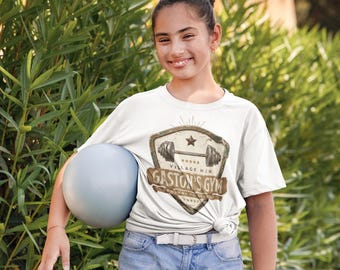 Disney Park Shirt: Beauty and the Beast Gastons Gym - Youth Short Sleeve Tee