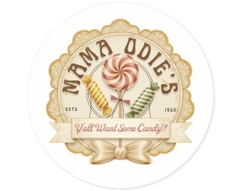 Disney Stickers: Princess Frog Mama Odie - Round Stickers, Indoor\Outdoor