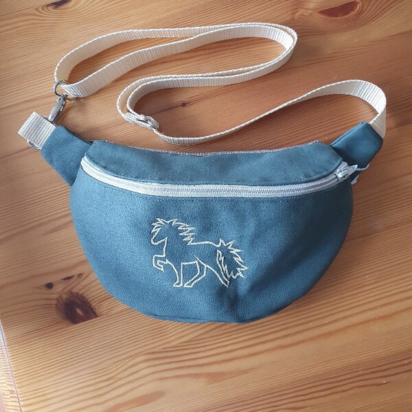 Bauchtasche, Hipbag, Crossbody, mit Islandpferd