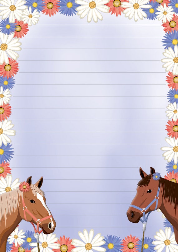 magisches Einhorn Set Motivpapier Briefpapier 20 Blatt A4 10 Kuverts Pferd Pony