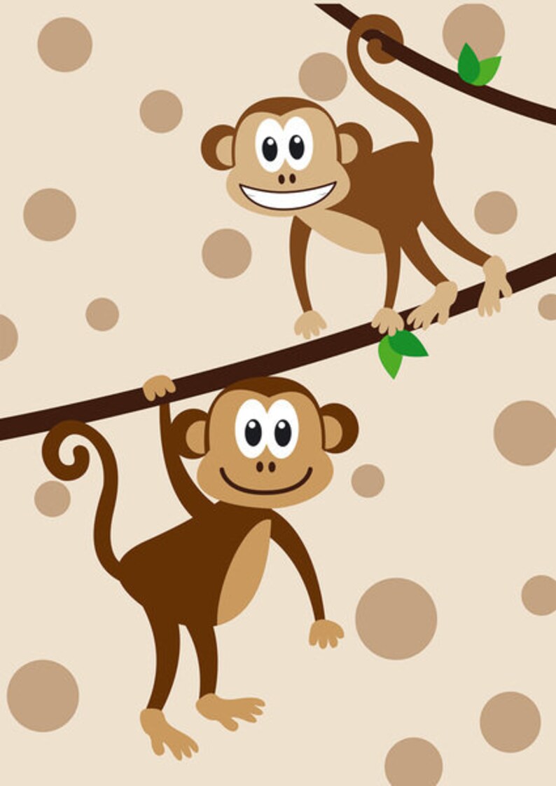 Schreibblock DIN A5 Motiv zwei nette Affen 50 Blatt mit Linien liniert Briefblock Kinder Tiere Safari Briefpapier Notizblock Bild 2