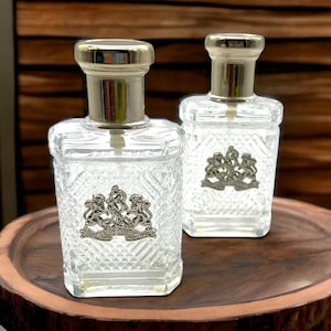Ralph Lauren Safari Cologne Bottles Lotto di 2 bottiglie vuote di profumo vintage del 1991 • Raro set di bottiglie decorative da collezione per fragranze maschili
