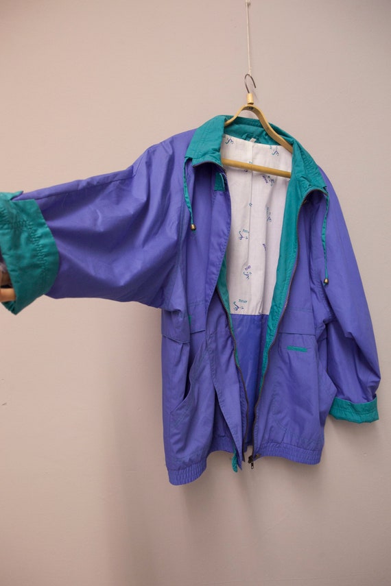 80s Baggy Jacket in Purple size L Oversize Lilac W