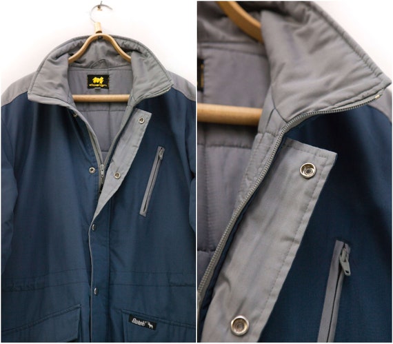 Vintage XL Parka Pale Blue Winter Jacket Oversize… - image 7