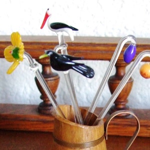 vintage cocktail skewers rabe&storch wood jug