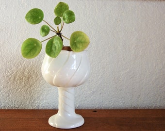 vintage übertopf mit fuß wave