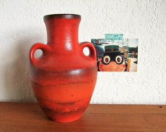 vintage vase handle vase carstens toennishof foam glaze