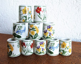 vintage 10 kerzenhalter funny design frühlingsblumen