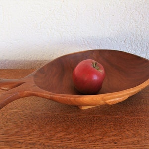 Vintage Large Wooden Bowl Fish