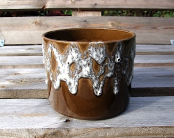 vintage planter fatlava foam glaze