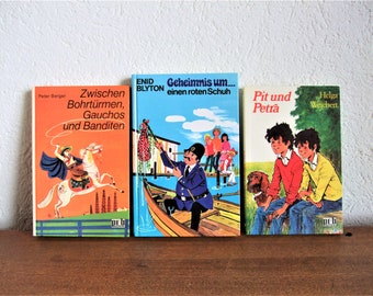 vintage konvolut 3 kinderbücher bücher 70er