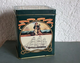 vintage blechdose teedose sailing