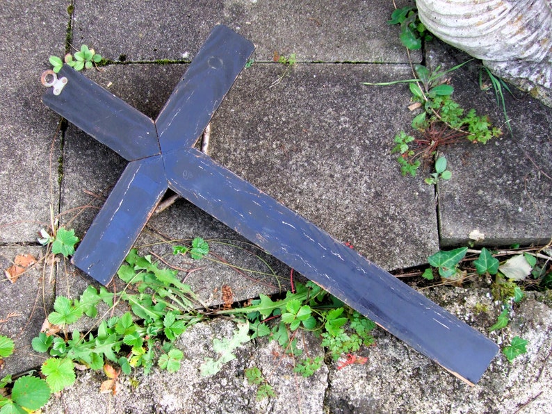 vintage kreuz jesus kruzifix wandkreuz antik Bild 8