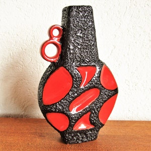 vintage vase roth banjo red fat lava