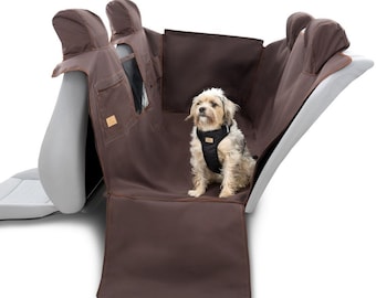 2in1 Car seat cover for dog - Dog hammock seat cover - Seat cover with door and headrests protection - Waterproof car seat cover for dog