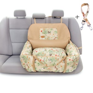 Car seat for big dog - Cushion dog car seat - Premium dog car booster seat - Dog travel bed